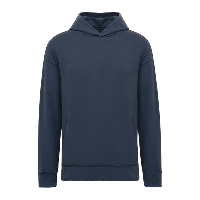 Unisex Washed Effect Oversize Hooded Sweatshirt
