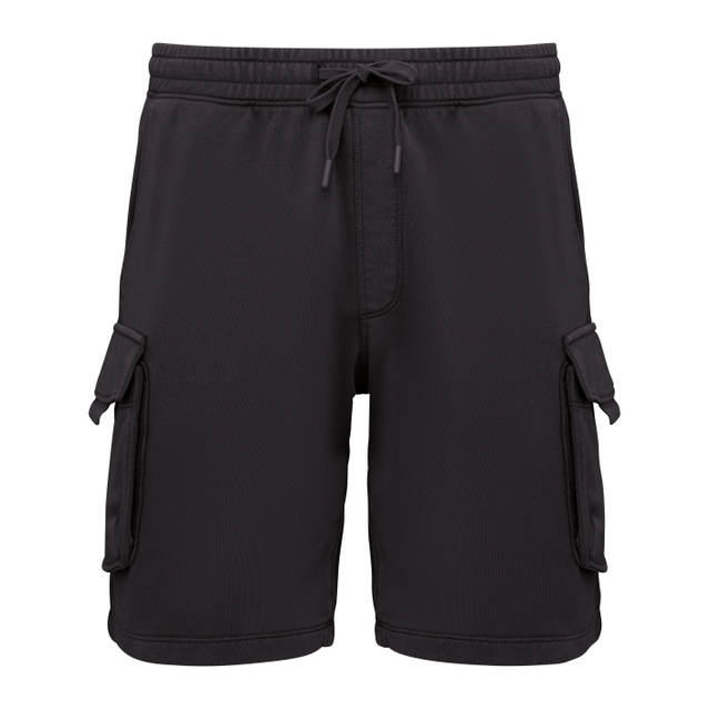 Men’s French Terry Washed Effect Cargo Shorts