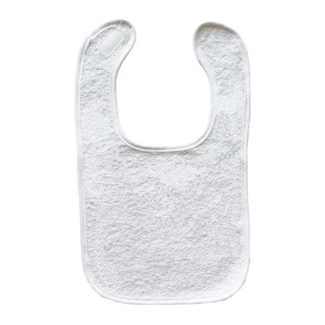 Olima Baby Bib Terry – White/White