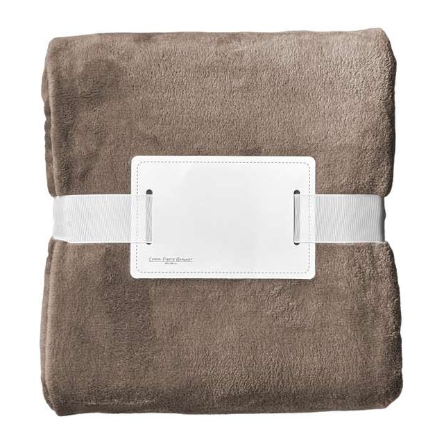 Olima Coral Fleece Blanket – Taupe