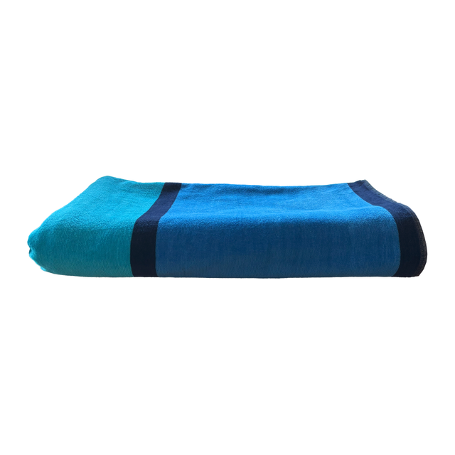 Olima „turquoise Wave” Beach Velour Towel – Multicolour