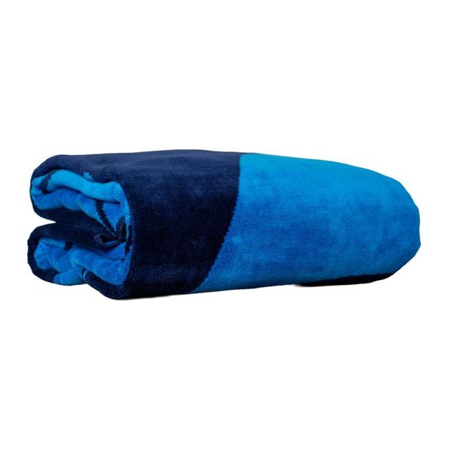 Olima „sailing Boat” Yd Velour Beach Towel – Navy/Venice Blue