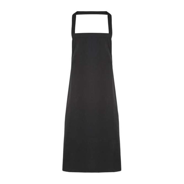 100% Organic Cotton Bib Apron – Black