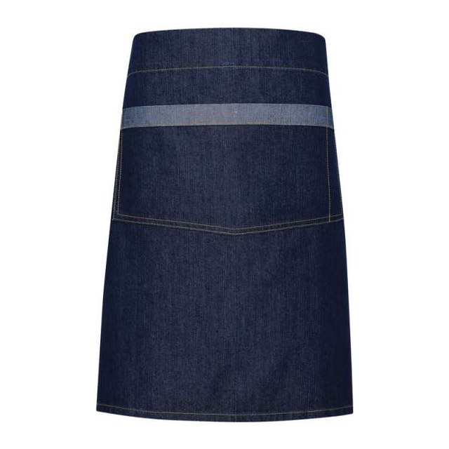 'Domain' Contrast Denim Waist Apron – Indigo Denim