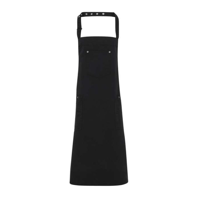 'Chino’ Bib Apron – Black