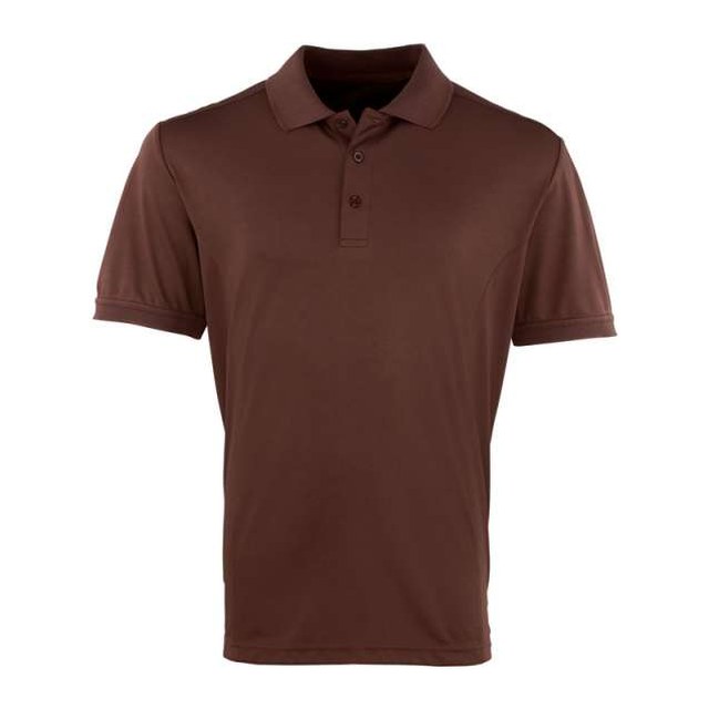 Men’s Coolchecker® Pique Polo – Brown