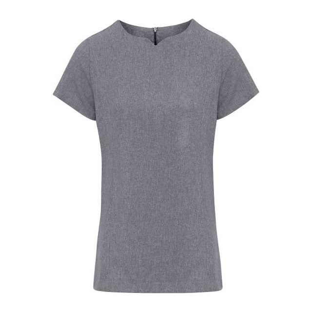 ‘Viola' Linen-Look Cut Neck Beauty Tunic