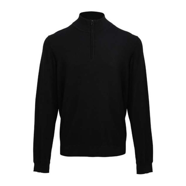 Men's Quarter-Zip Knitted Sweater