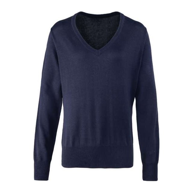 Women's Knitted V-Neck Sweater