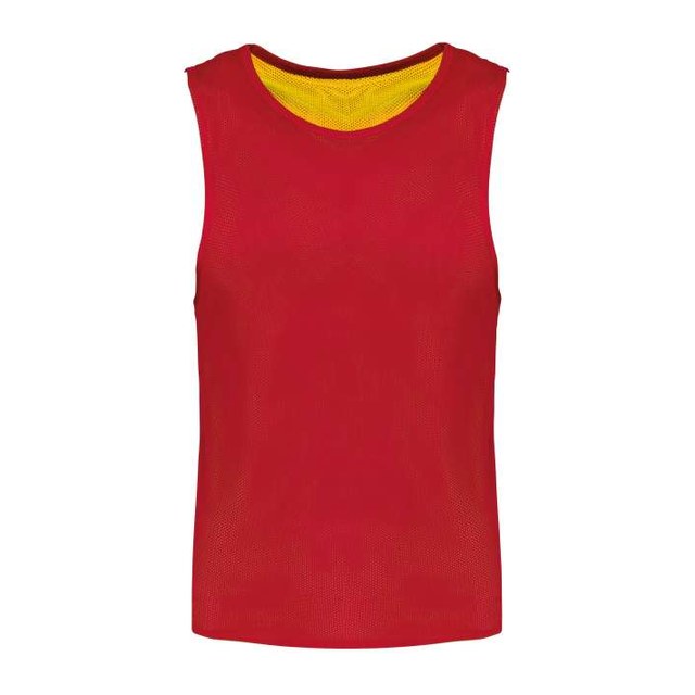 Multi-Sports Reversible Bib – Sporty Red/Sporty Yellow