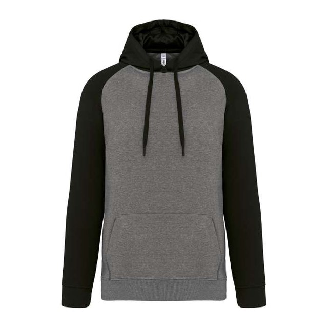 Adult Two-Tone Hooded Sweatshirt