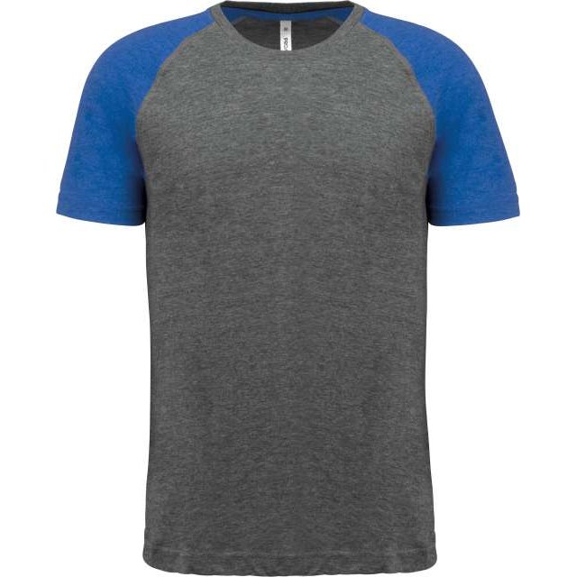 Adult Triblend Two-Tone Sports Short-Sleeved T-Shirt
