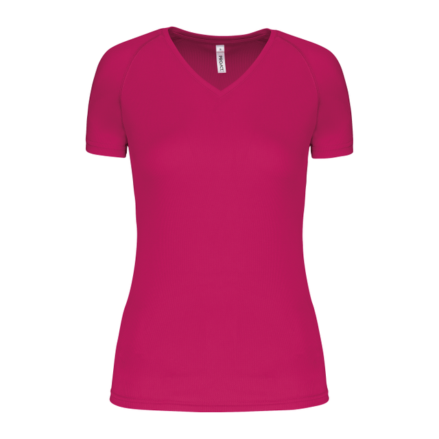 Ladies’ V-Neck Short-Sleeved Sports T-Shirt