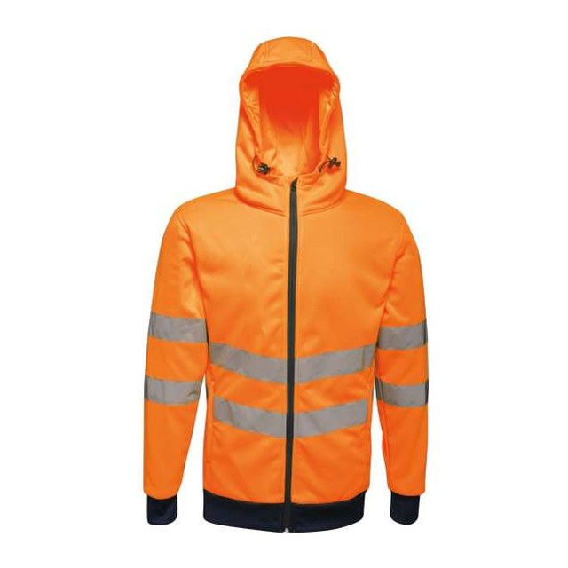 Hi Vis Pro Full Zip Stretch Hoodie Jacket