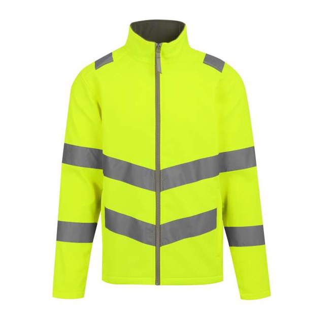 Hi-Vis Pro Contract Ablaze 2 Layer Softshell Jacket (Class 3)