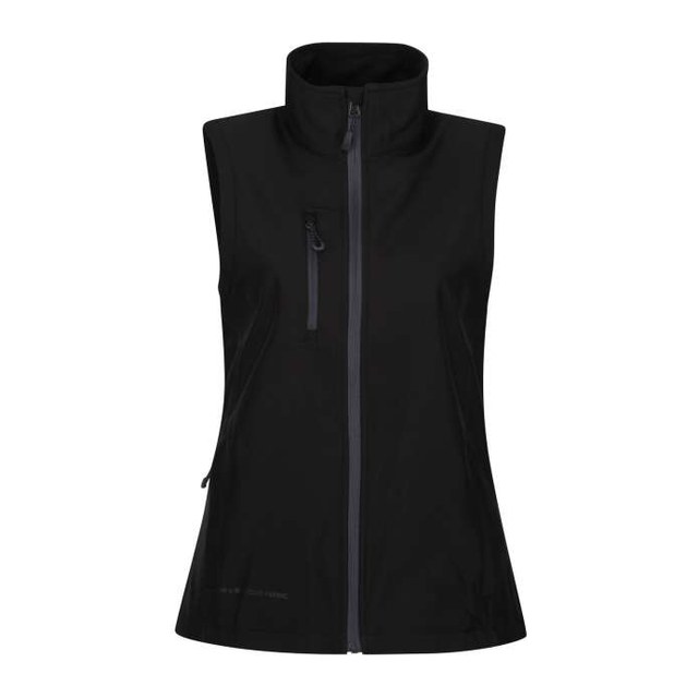Women's Honestly Made Recycled Printable Softshell Bodywarmer – Black