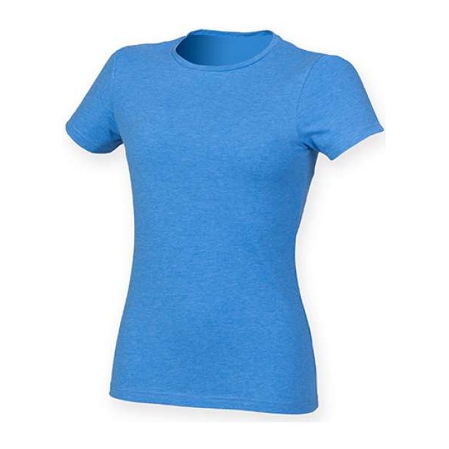 Women’s Feel Good Stretch T – Heather Blue