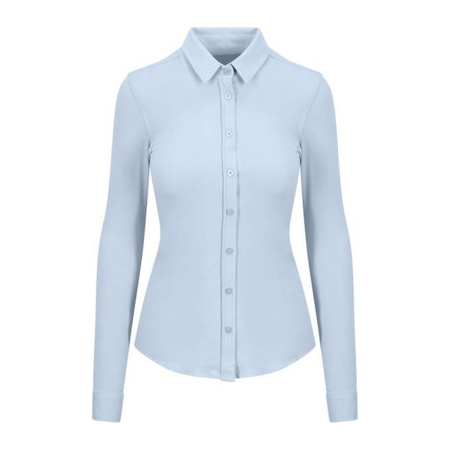 Anna Knitted Shirt – Blue