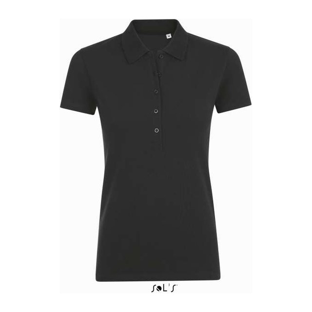 Sol's Phoenix Women - Cotton-Elastane Polo Shirt – Black
