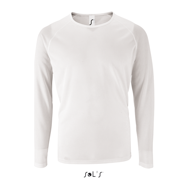 Sol's Sporty LSL Men - Long Sleeve Sports T-Shirt – White