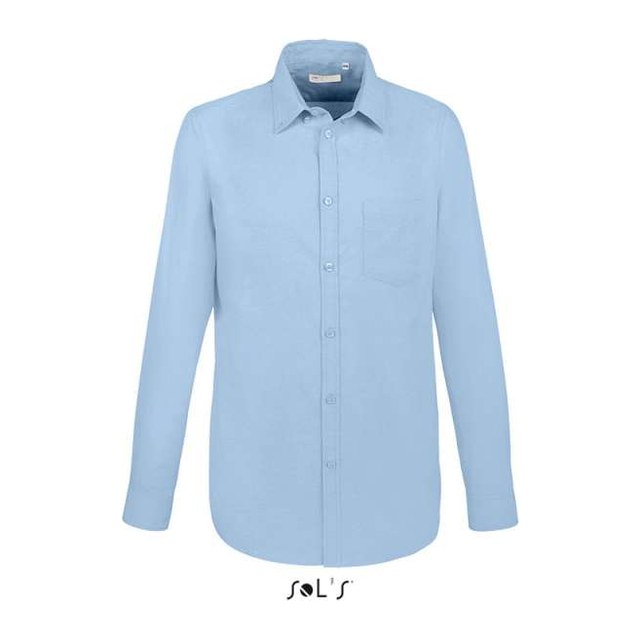 Sol's Boston Fit - Long Sleeve Oxford Men's Shirt