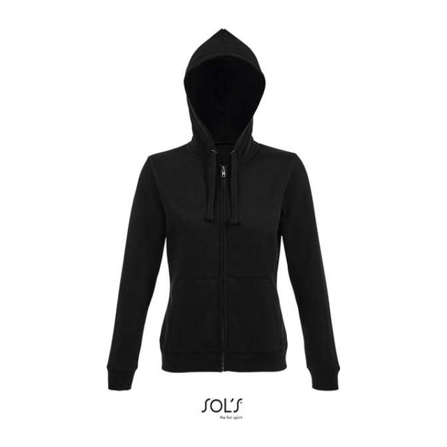 Sol's Spike Women - Zip Hoodie – Black