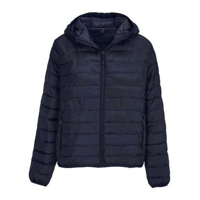Sol's Stream Hooded Women - Lightweight Hooded Padded Jacket – French Navy