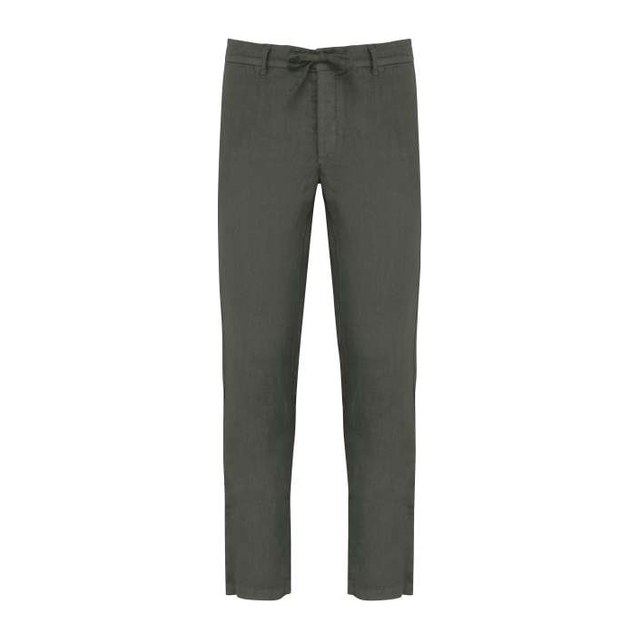 Eco-Friendly Men's Linen Washed Effect Trousers