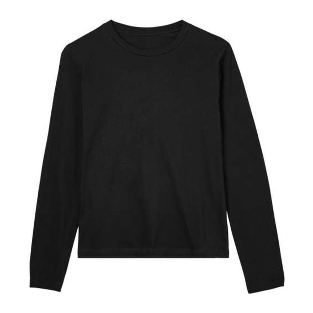 Womens Regular Long Sleeve Tee – Black