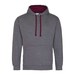 Charcoal Grey/Burgundy