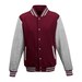 Burgundy/Heather Grey