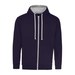 New French Navy/Heather Grey