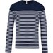 Striped Navy/White