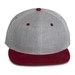 Light Grey Heather/Dark Chili Red