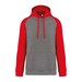 Grey Heather/Sporty Red